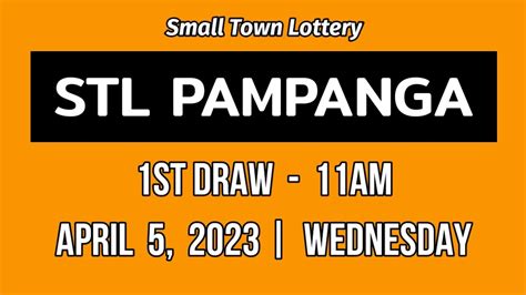 stl pampanga 1st draw today live|STL Pampanga .